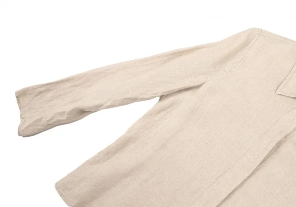 マックスアンドコーMAX&Co リネンフライフロントシャツ ベージュ40 K-121841_006