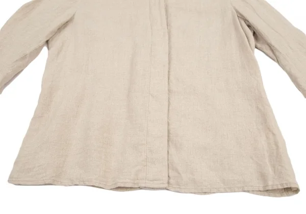 マックスアンドコーMAX&Co リネンフライフロントシャツ ベージュ40 K-121841_009