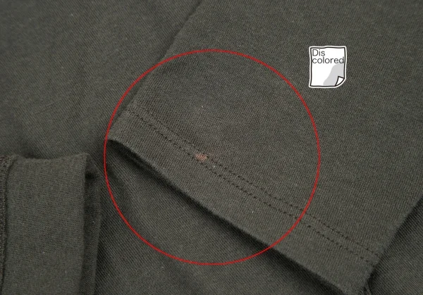 アルマーニジーンズARMANI JEANS サイドロゴプリントステッチデザインカットソー カーキ38 K-121845_006