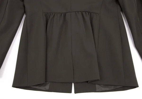 エンポリオ アルマーニEMPORIO ARMANI バックギャザーデザインテーラードジャケット カーキブラウン42 K-121850_011