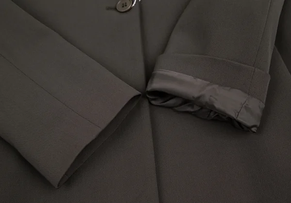 エンポリオ アルマーニEMPORIO ARMANI バックギャザーデザインテーラードジャケット カーキブラウン42 K-121850_005