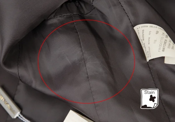 エンポリオ アルマーニEMPORIO ARMANI バックギャザーデザインテーラードジャケット カーキブラウン42 K-121850_009