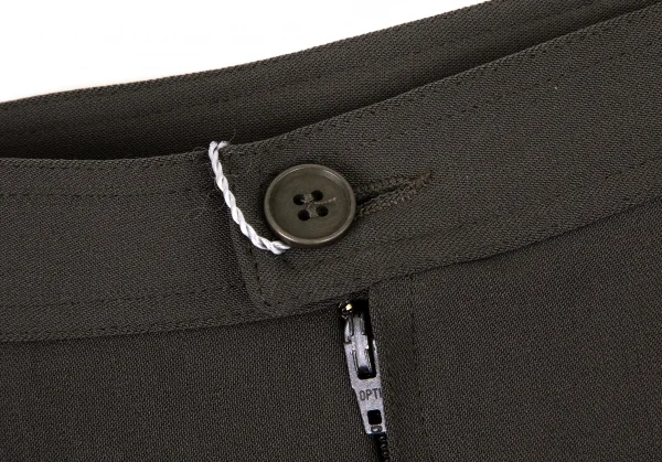 エンポリオ アルマーニEMPORIO ARMANI ポリウール台形スカート カーキブラウン40 K-121851_006