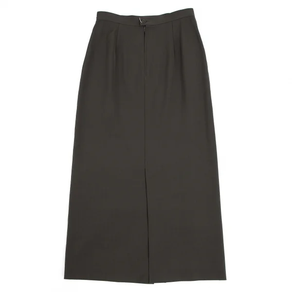 エンポリオ アルマーニEMPORIO ARMANI バックギャザーデザインセットアップスーツ カーキブラウン42・40 K-121852_014