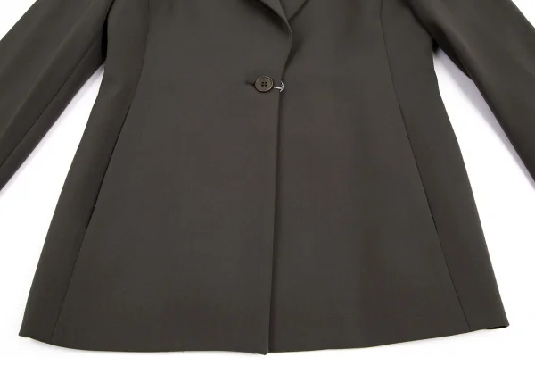 エンポリオ アルマーニEMPORIO ARMANI バックギャザーデザインセットアップスーツ カーキブラウン42・40 K-121852_007