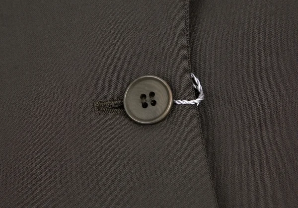 エンポリオ アルマーニEMPORIO ARMANI バックギャザーデザインセットアップスーツ カーキブラウン42・40 K-121852_008