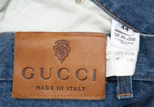グッチGUCCI テーパードデニムパンツ インディゴ44 K-121856_019