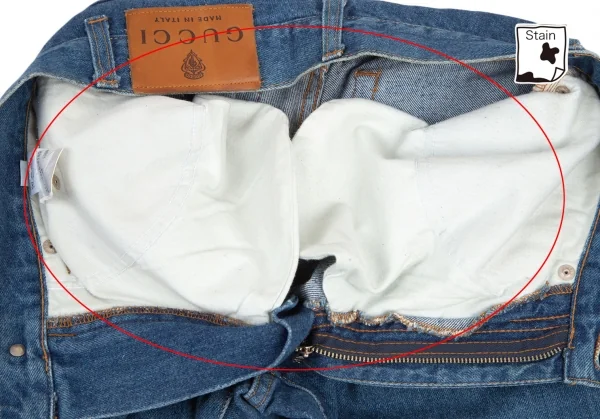 グッチGUCCI テーパードデニムパンツ インディゴ44 K-121856_008