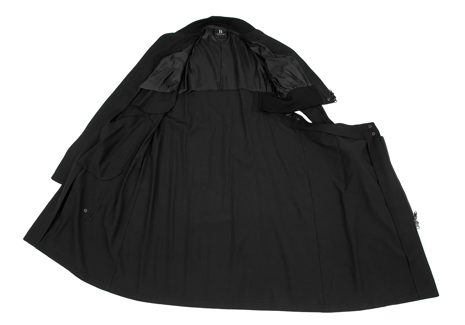 ビーヨウジヤマモトB Yohji Yamamoto ウールギャバドッキング