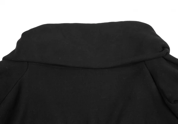 レギュレーション ヨウジヤマモトREGULATION yohji yamamoto 裏起毛スウェットボタンレスカーディガン 黒2 K-121881_011