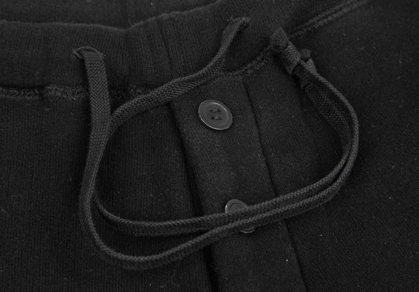 レギュレーション ヨウジヤマモトREGULATION yohji yamamoto 裏起毛スウェットサルエルパンツ 黒2 K-121882_004