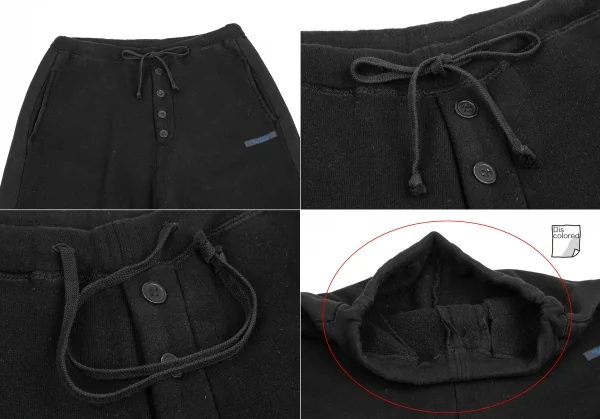レギュレーション ヨウジヤマモトREGULATION yohji yamamoto 裏起毛スウェット変形セットアップ 黒2 K-121883_012