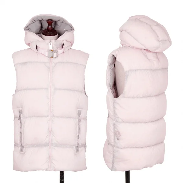 モンクレールジーニアス アリクスMoncler GENIUS 6 1017 ALYX 9SM フーデッドダウンベスト ピンク2 K-121911_001