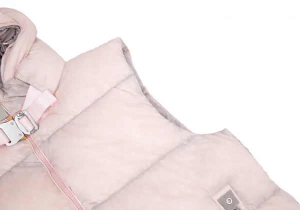 モンクレールジーニアス アリクスMoncler GENIUS 6 1017 ALYX 9SM フーデッドダウンベスト ピンク2 K-121911_006