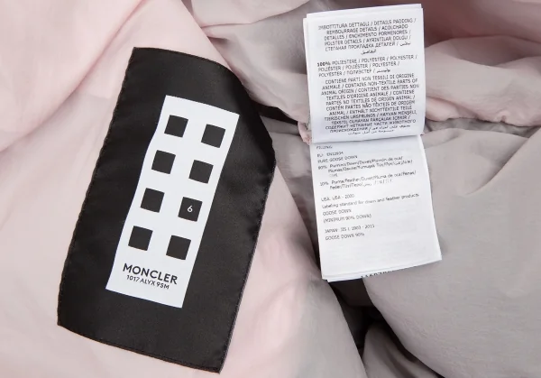 モンクレールジーニアス アリクスMoncler GENIUS 6 1017 ALYX 9SM フーデッドダウンベスト ピンク2 K-121911_016