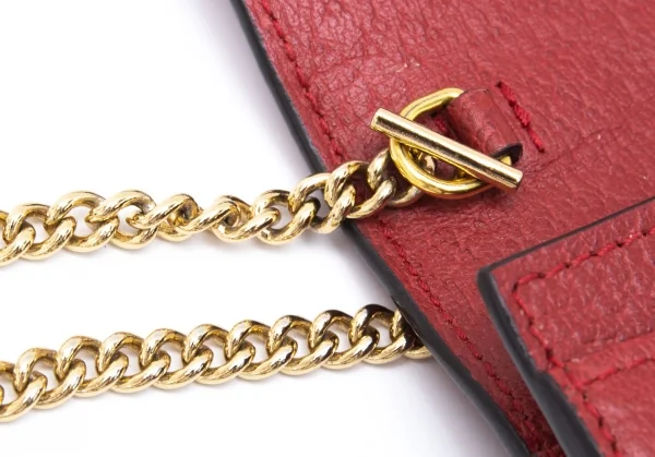 グッチGUCCI 598665 ティアン チェーンストラップモバイルケース 赤 K-121914_013