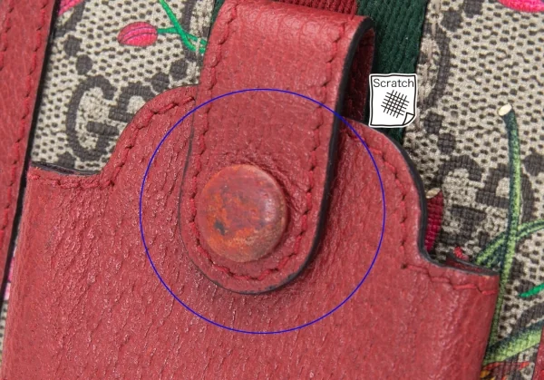 グッチGUCCI 598665 ティアン チェーンストラップモバイルケース 赤 K-121914_005