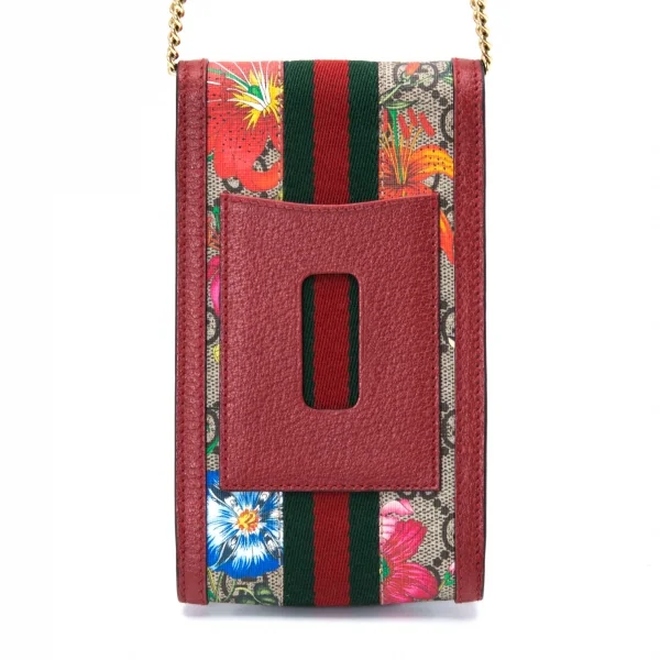 グッチGUCCI 598665 ティアン チェーンストラップモバイルケース 赤 K-121914_008