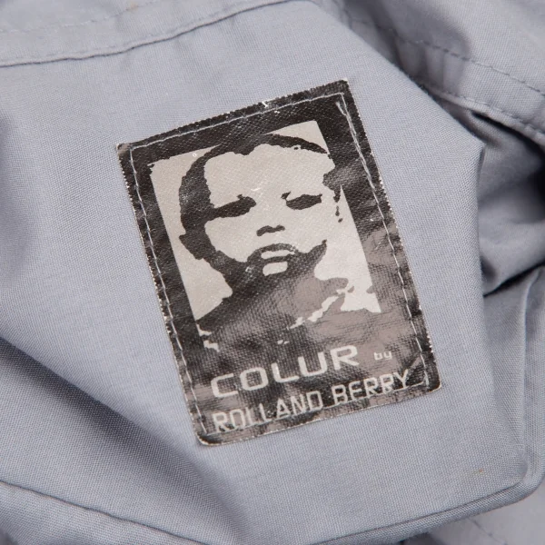 カラーバイローランドベリーCOLUR BY ROLLAND BERRY ローリングストーンズプリントシャツ ブルーグレーM位 K-121925_019