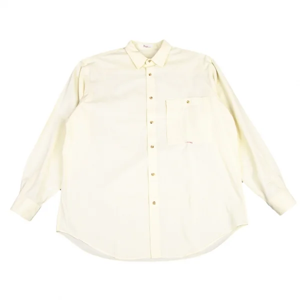 パパスPapas ブロードポケットシャツ M 黄色M位 K-121926_001