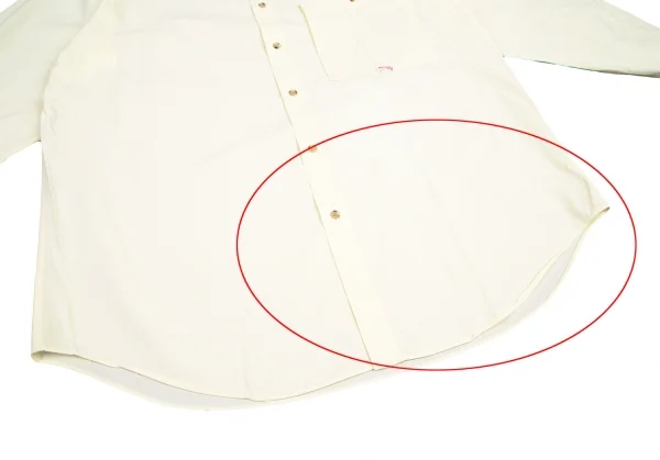 パパスPapas ブロードポケットシャツ M 黄色M位 K-121926_012