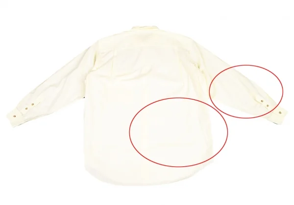 パパスPapas ブロードポケットシャツ M 黄色M位 K-121926_015