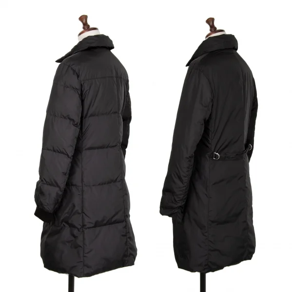 ヨウジヤマモト ノアールYohji Yamamoto NOIR リバーシブルジップアップダウンコート 黒1 K-121941_002