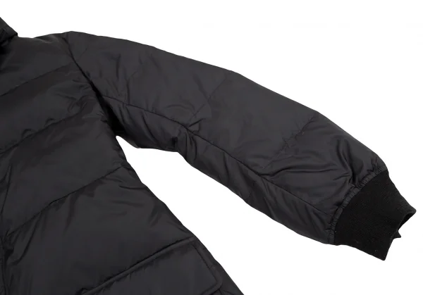 ヨウジヤマモト ノアールYohji Yamamoto NOIR リバーシブルジップアップダウンコート 黒1 K-121941_006