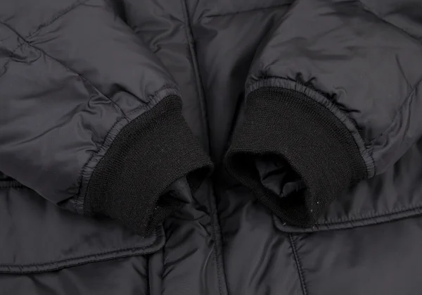 ヨウジヤマモト ノアールYohji Yamamoto NOIR リバーシブルジップアップダウンコート 黒1 K-121941_007