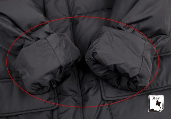 ヨウジヤマモト ノアールYohji Yamamoto NOIR リバーシブルジップアップダウンコート 黒1 K-121941_009