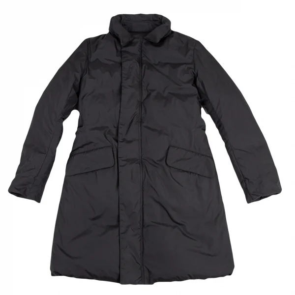 ヨウジヤマモト ノアールYohji Yamamoto NOIR リバーシブルジップアップダウンコート 黒1 K-121941_014