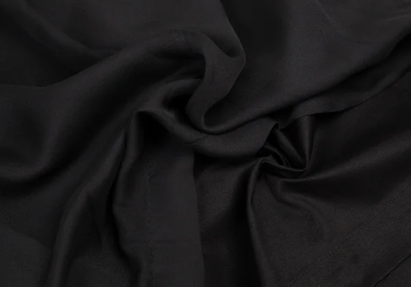 ノアール ケイ ニノミヤnoir kei ninomiya シフォンレイヤードストレッチコットンハーフパンツ 黒S K-121947_008
