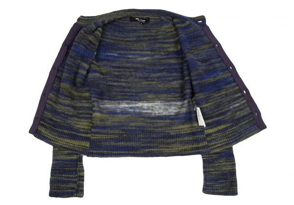 ジュンヤワタナベ コムデギャルソンJUNYA WATANABE COMME des GARCONS パラレルヤーンニットカーディガン 青黄緑S K-121949_010