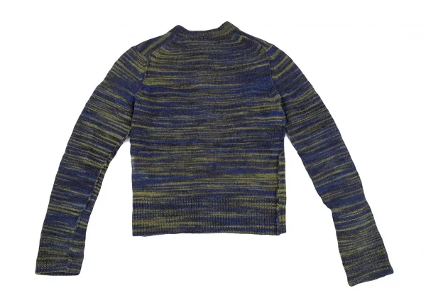 ジュンヤワタナベ コムデギャルソンJUNYA WATANABE COMME des GARCONS パラレルヤーンニットカーディガン 青黄緑S K-121949_011
