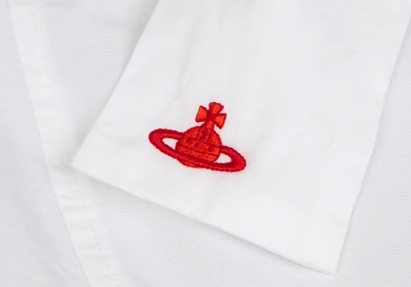 ヴィヴィアンウエストウッド レッドレーベルVivienne Westwood Red Label リボンタイ付き切替デザインシャツ 白3 K-121963_011