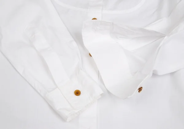 ヴィヴィアンウエストウッド レッドレーベルVivienne Westwood Red Label リボンタイ付き切替デザインシャツ 白3 K-121963_006