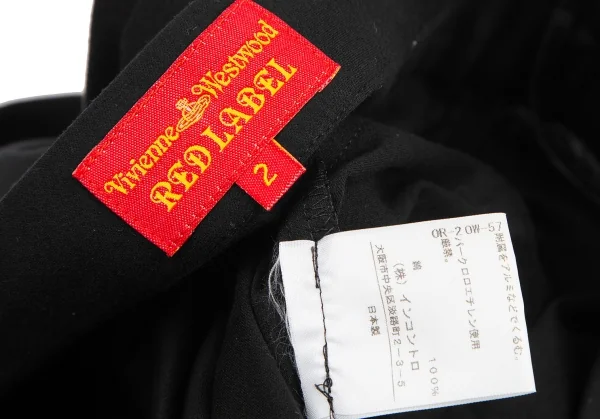 ヴィヴィアンウエストウッド レッドレーベルVivienne Westwood Red Label バイアス切替サーキュラーミニスカート 黒2 K-121965_010