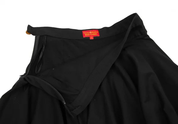 ヴィヴィアンウエストウッド レッドレーベルVivienne Westwood Red Label バイアス切替サーキュラーミニスカート 黒2 K-121965_005