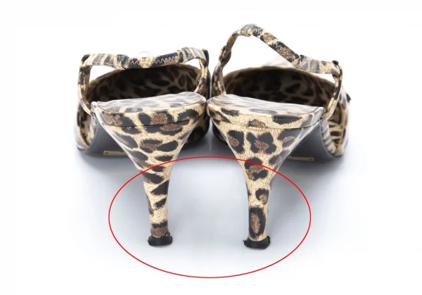 ドルチェ&ガッバーナDOLCE&GABBANA レオパードポインテッドトゥパンプス クリーム黒37(24位) K-121969_006