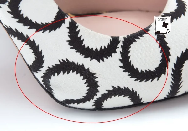 ヴィヴィアンウエストウッド アングロマニアVivienne Westwood ANGLOMANIA スクイグルプリントハイヒール 白黒36(23位) K-121970_010