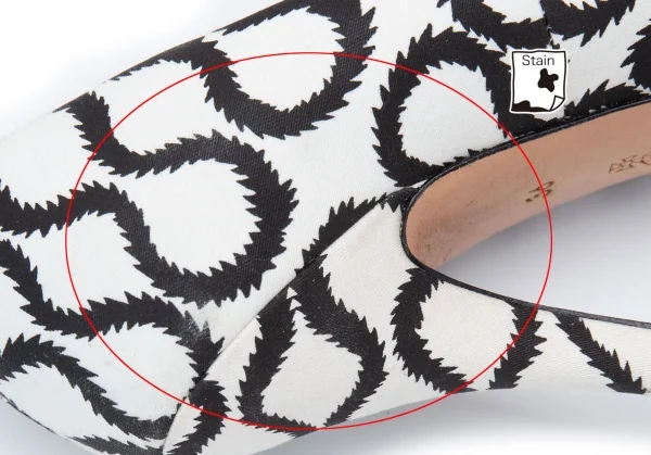 ヴィヴィアンウエストウッド アングロマニアVivienne Westwood ANGLOMANIA スクイグルプリントハイヒール 白黒36(23位) K-121970_014