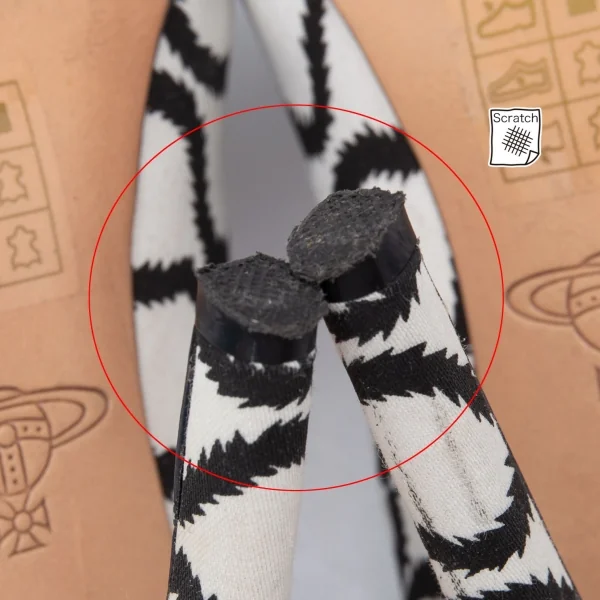 ヴィヴィアンウエストウッド アングロマニアVivienne Westwood ANGLOMANIA スクイグルプリントハイヒール 白黒36(23位) K-121970_016