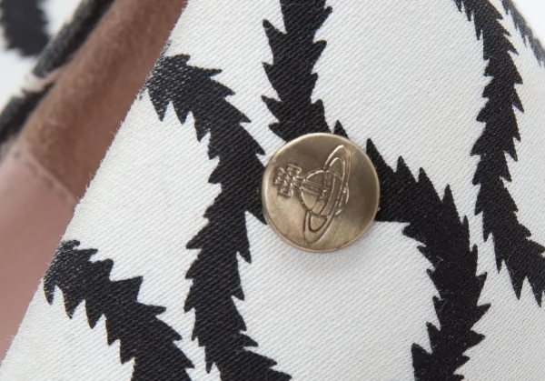 ヴィヴィアンウエストウッド アングロマニアVivienne Westwood ANGLOMANIA スクイグルプリントハイヒール 白黒36(23位) K-121970_006
