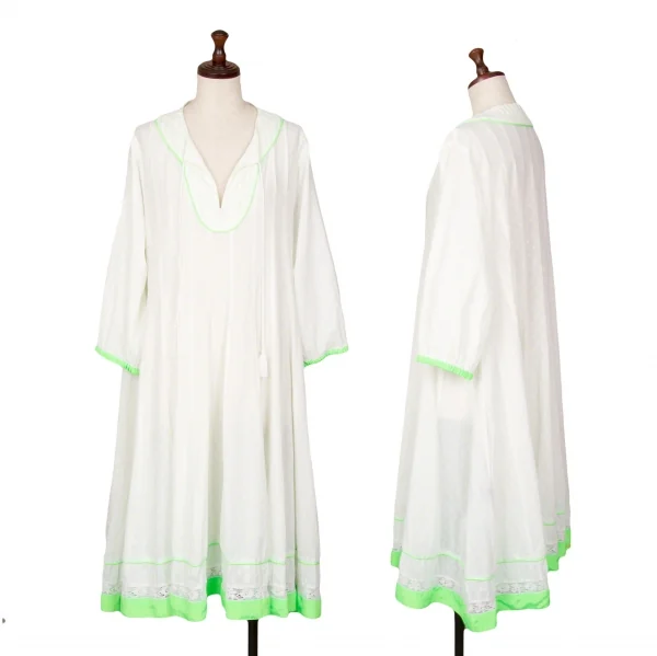 trepied x BEAMS BOY Jacquard Dress White,Green S-M K-121971_001