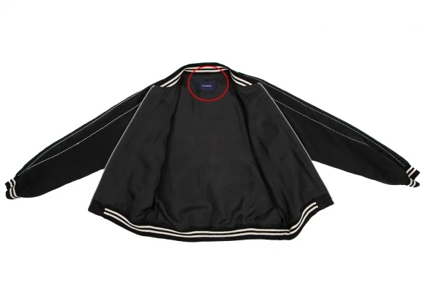 ジョンアンダーカバーJohn UNDERCOVER スカル刺繍スカジャン 黒2 K-121990_011