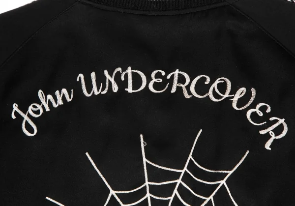 ジョンアンダーカバーJohn UNDERCOVER スカル刺繍スカジャン 黒2 K-121990_002