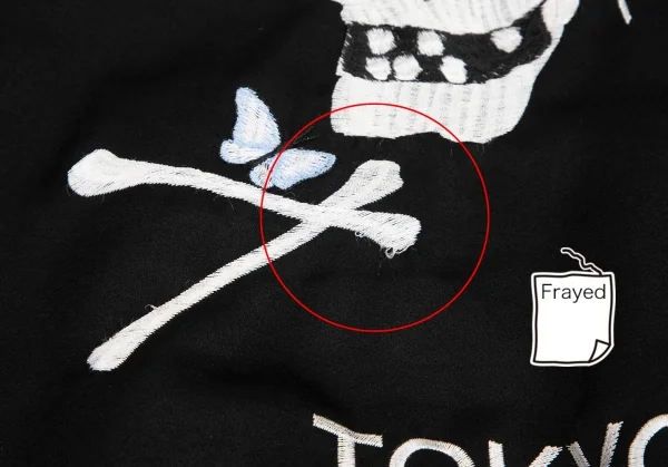 ジョンアンダーカバーJohn UNDERCOVER スカル刺繍スカジャン 黒2 K-121990_004