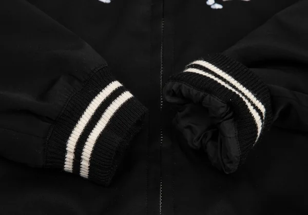 ジョンアンダーカバーJohn UNDERCOVER スカル刺繍スカジャン 黒2 K-121990_008