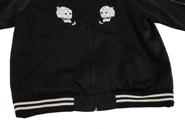 ジョンアンダーカバーJohn UNDERCOVER スカル刺繍スカジャン 黒2 K-121990_009