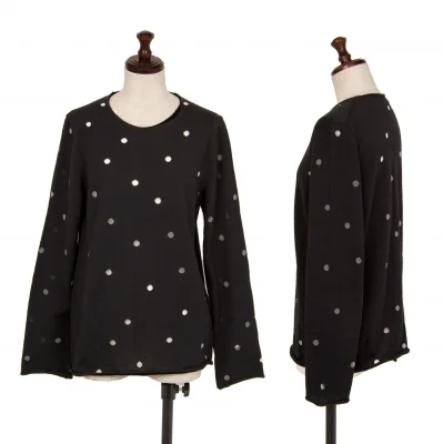 COMME des GARCONS See-through Dot Woven Knit Sweater